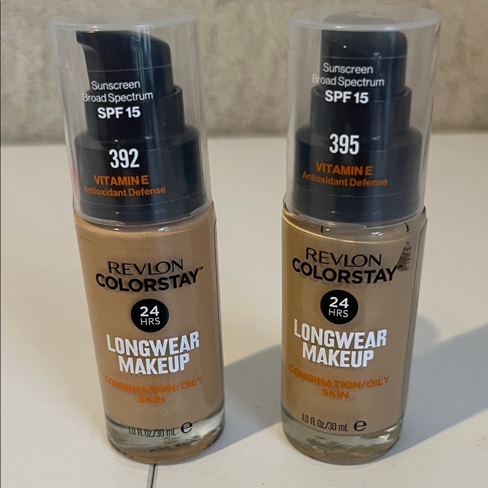 Revlon ColorStay Longwear Makeup SPF 15 — Shades 392 & 395 Warm Beige